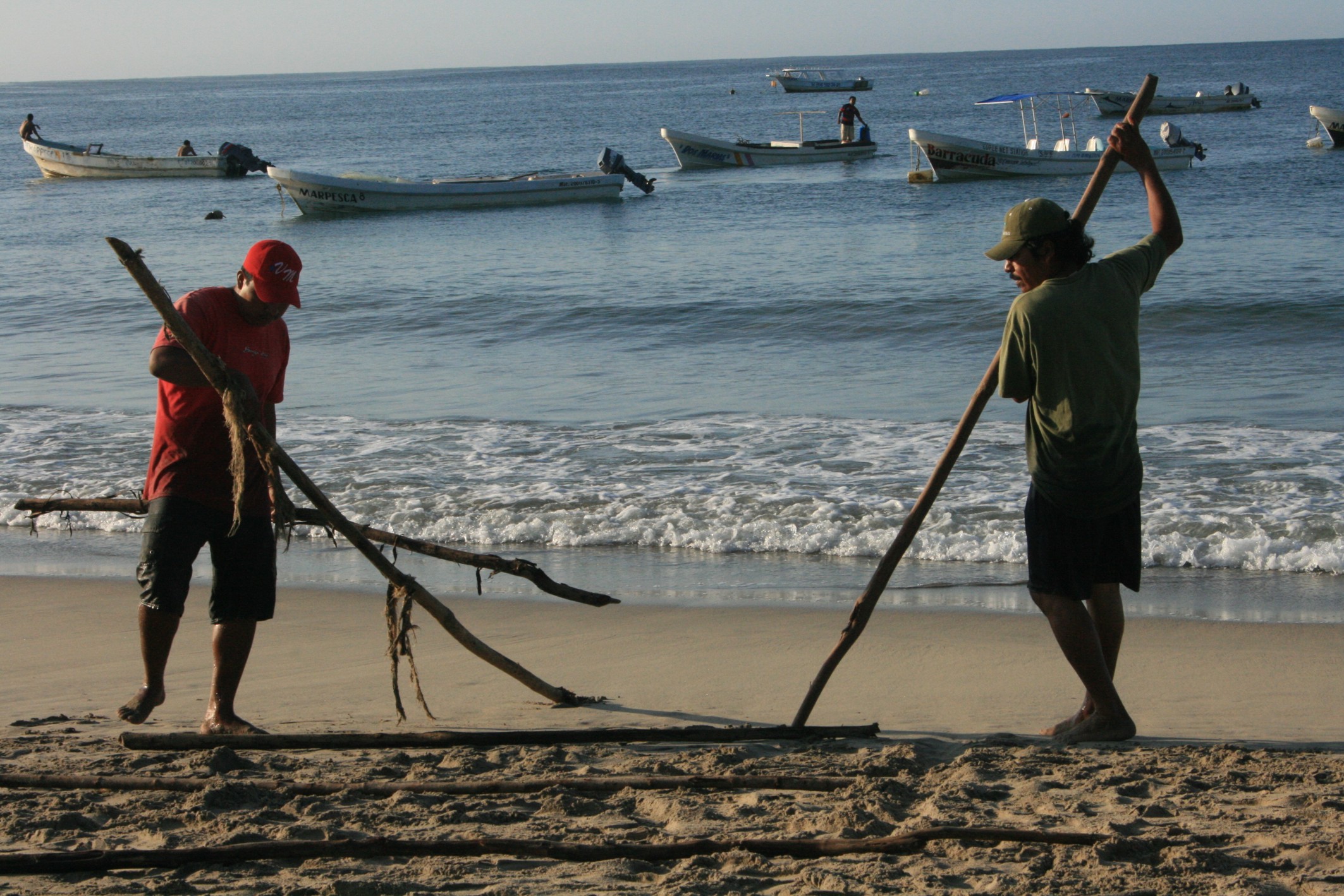 Los pescadores de Puerto Escondido, Oaxaca
